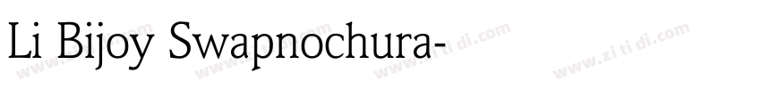 Li Bijoy Swapnochura字体转换